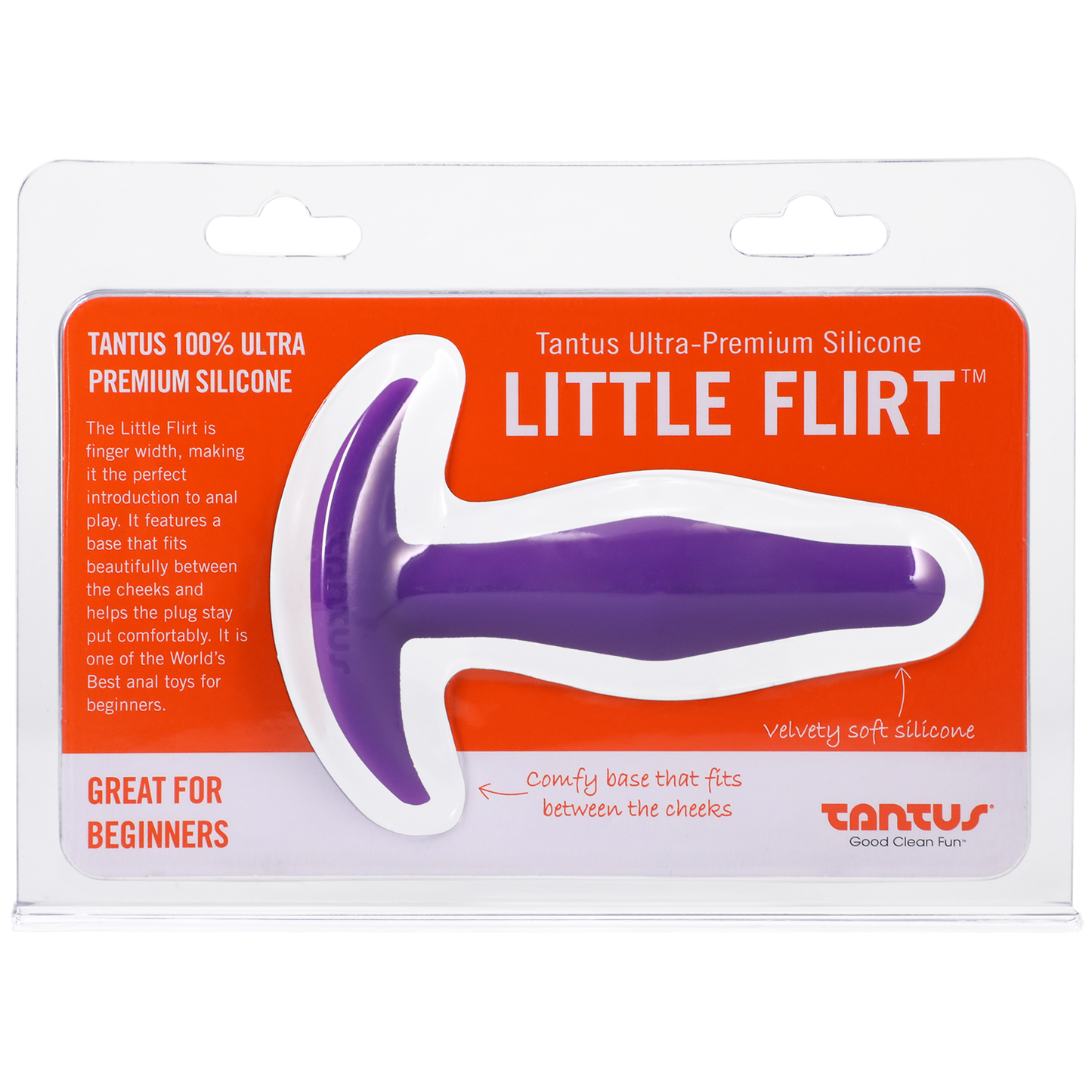 Tantus Silicone Little Flirt Butt Plug Purple Haze - xtantric.ca