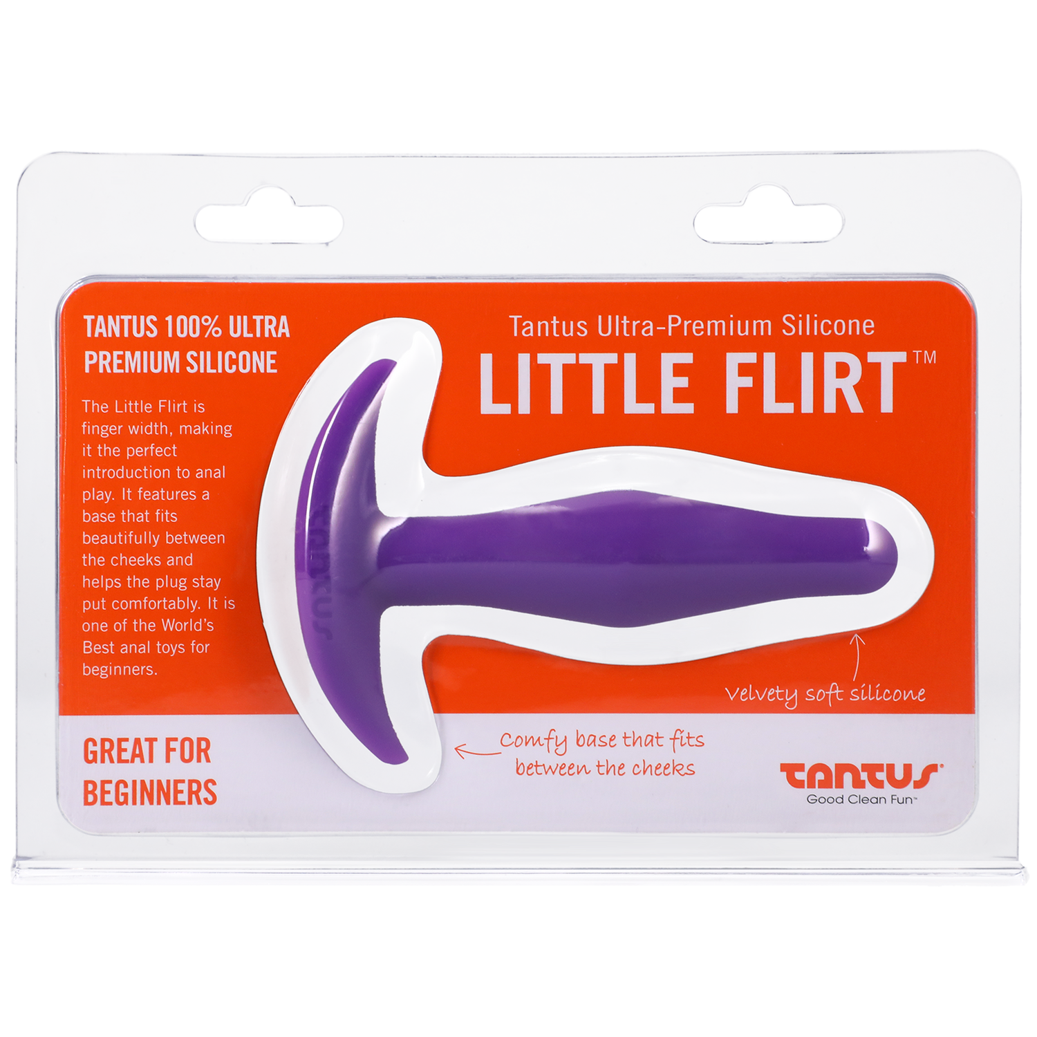 Tantus Silicone Little Flirt Butt Plug Purple Haze - xtantric.ca