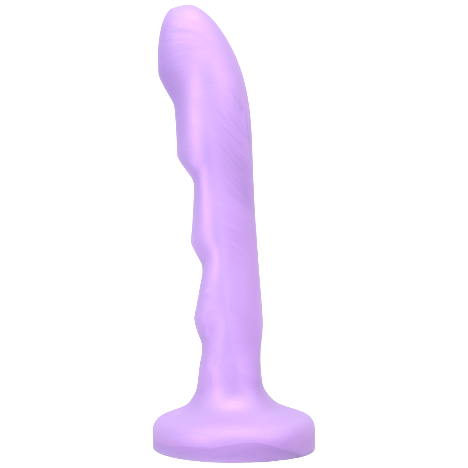 Tantus Silicone Charmer Curved G-Spot Dildo Lavender - xtantric.ca