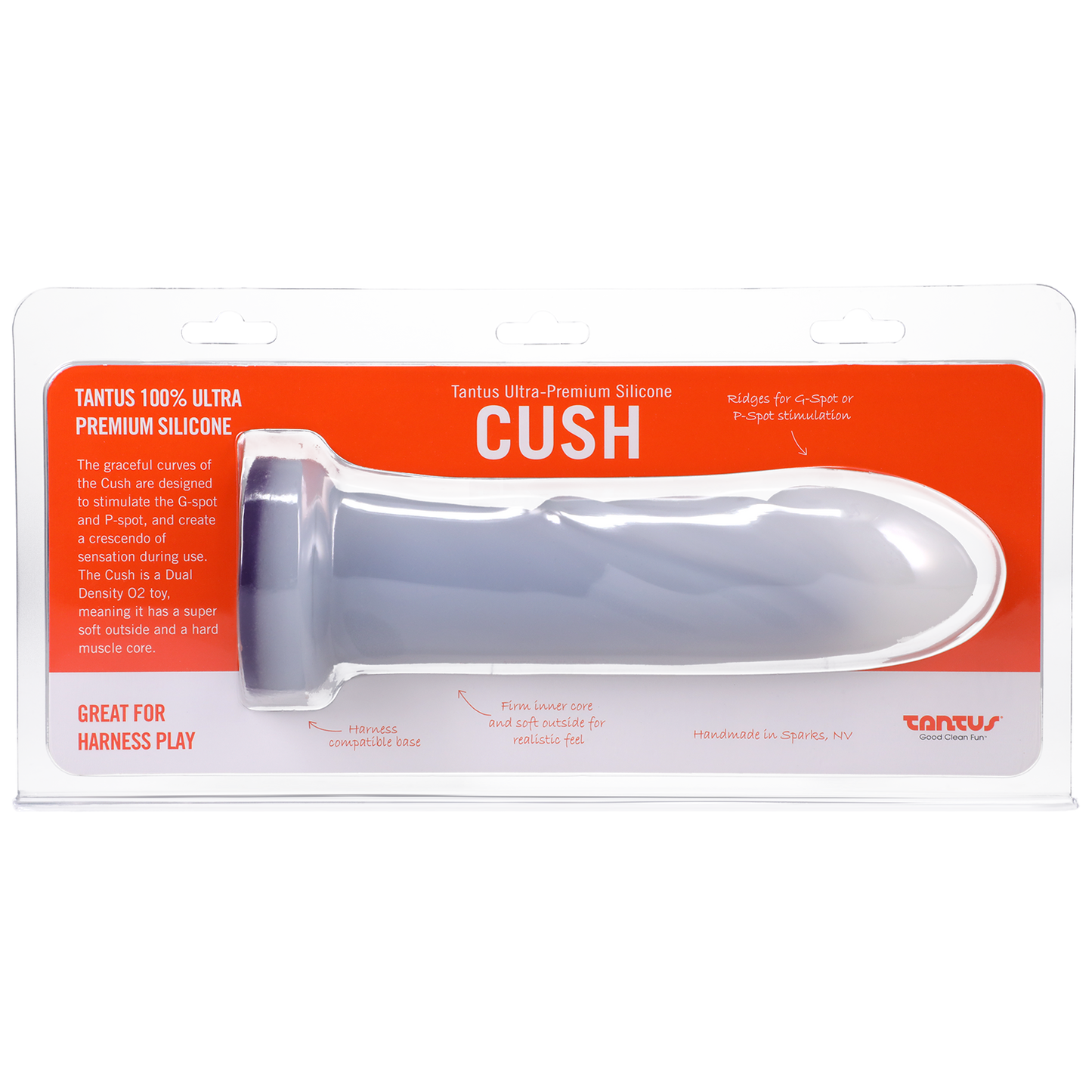 Tantus Silicone Cush O2 Duo Core Dildo - xtantric.ca