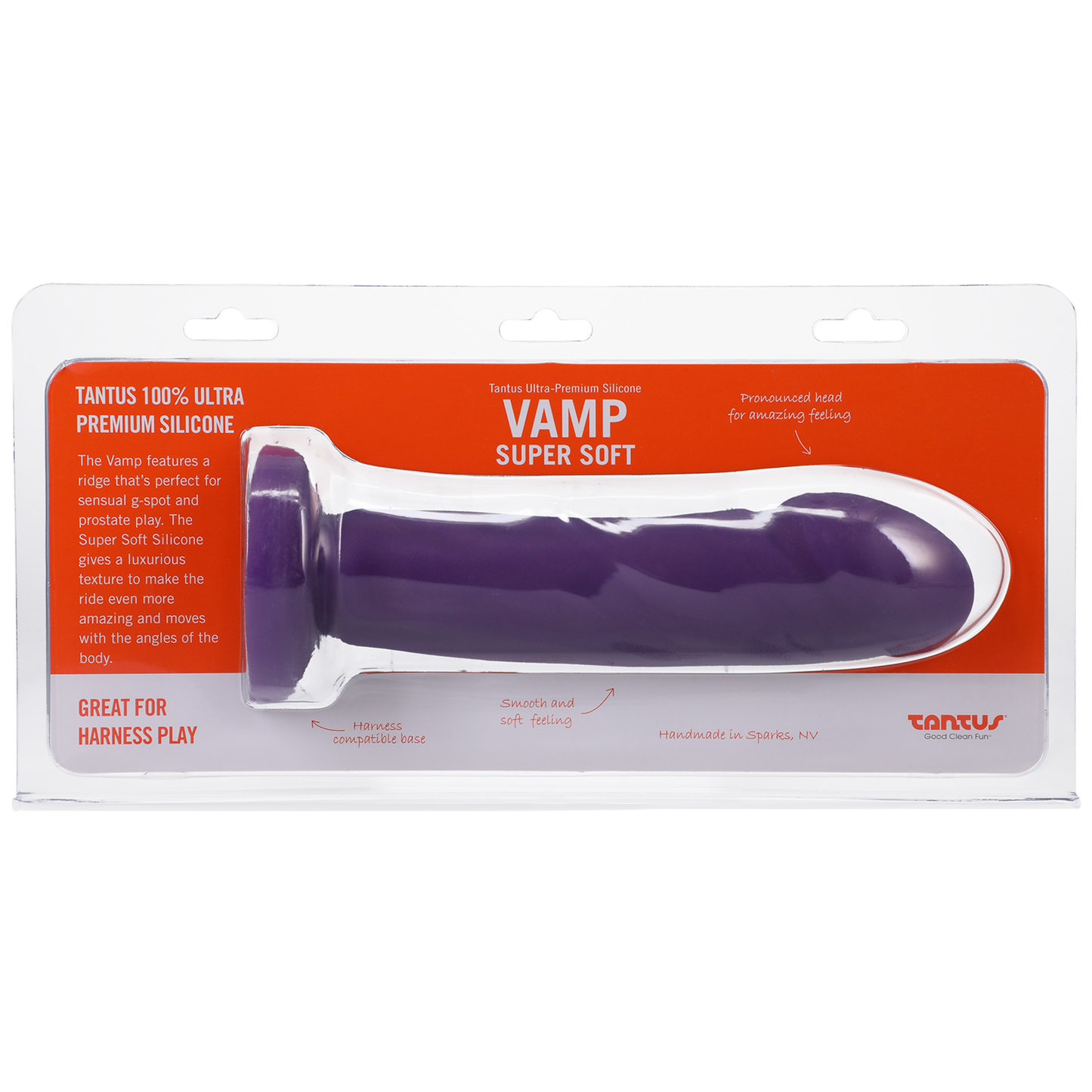 Tantus Silicone Vamp Super Soft Silicone Amethyst - xtantric.ca