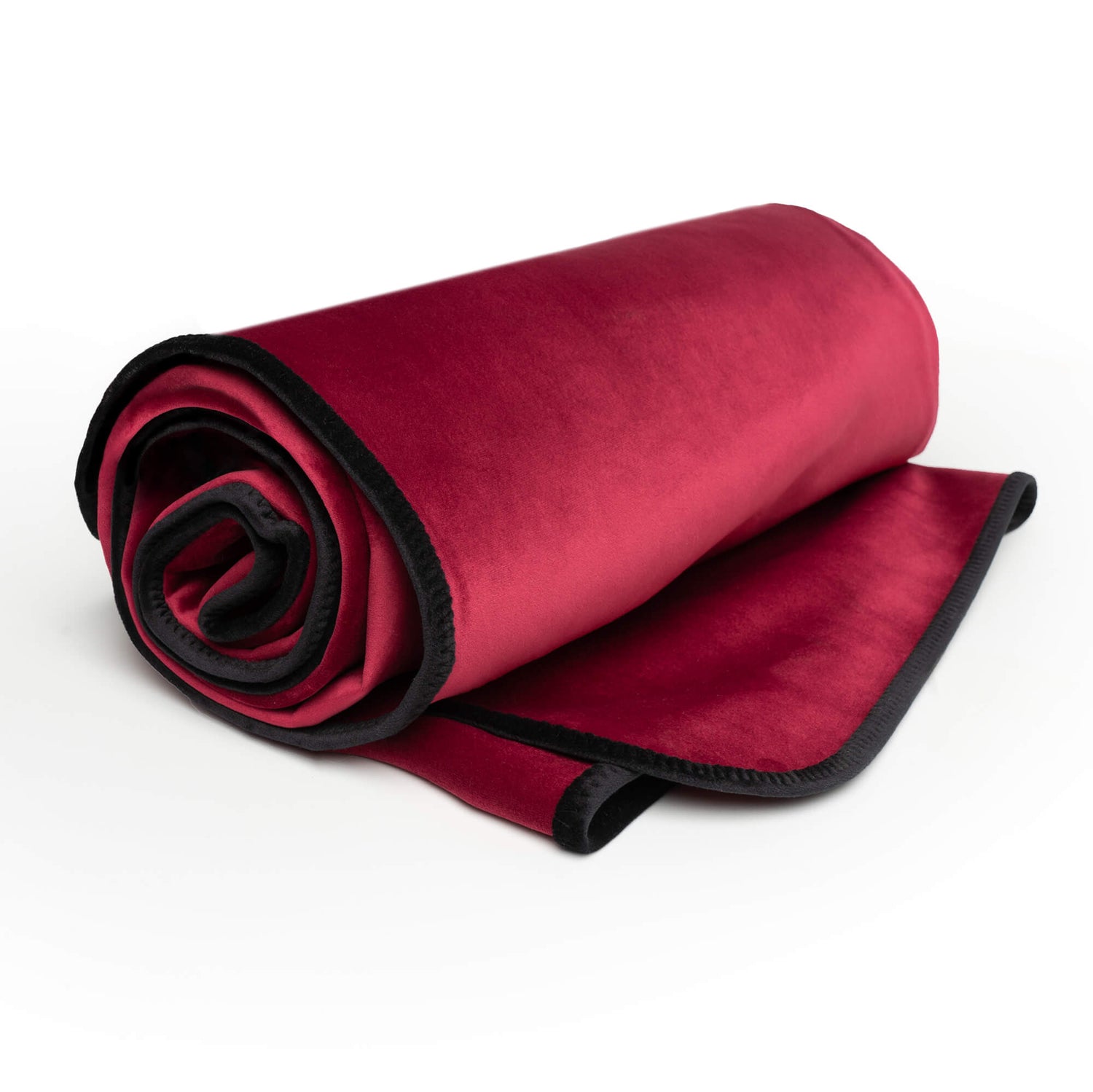 Fascinator Lush Throw  Merlot Microvelvet - King Size - xtantric.ca