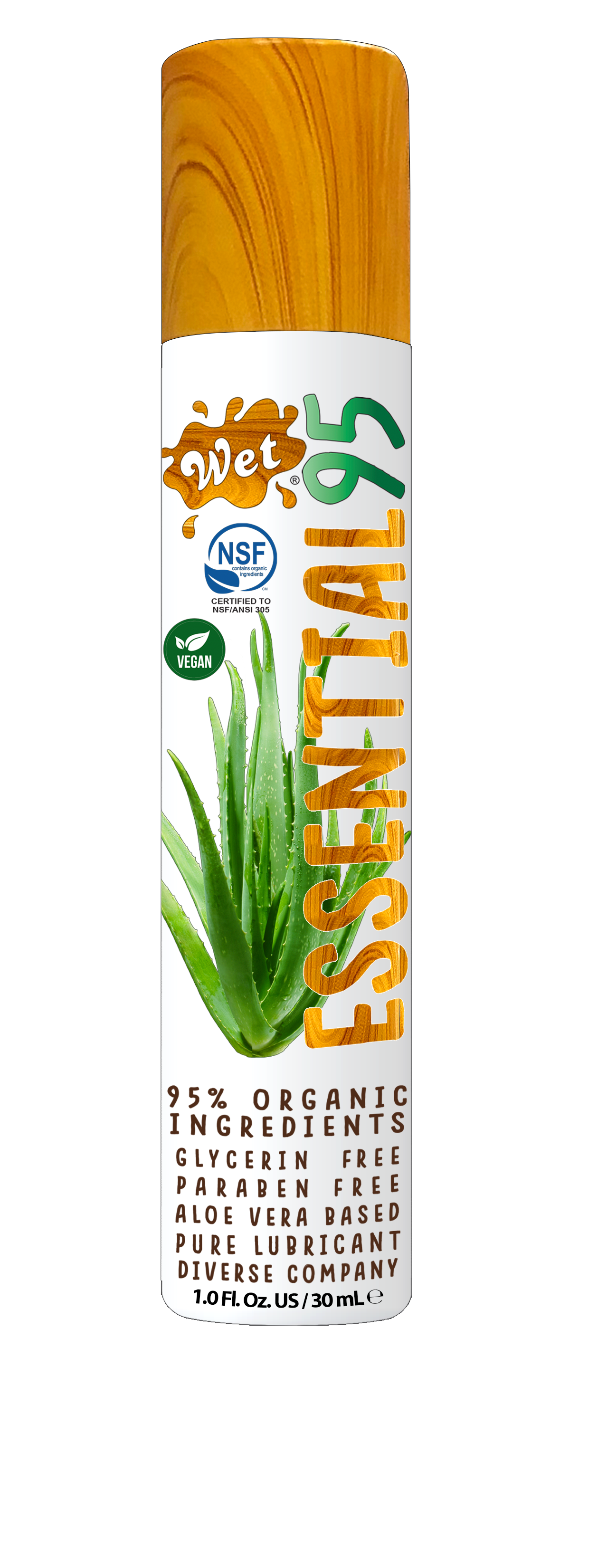 Essential95™ Certified 95% Organic Lubricant 1 Fl. Oz./30mL - xtantric.ca