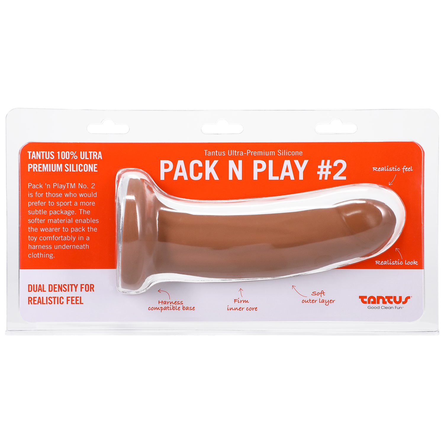 Tantus Silicone Pack'n Play No.2 Dildo - xtantric.ca