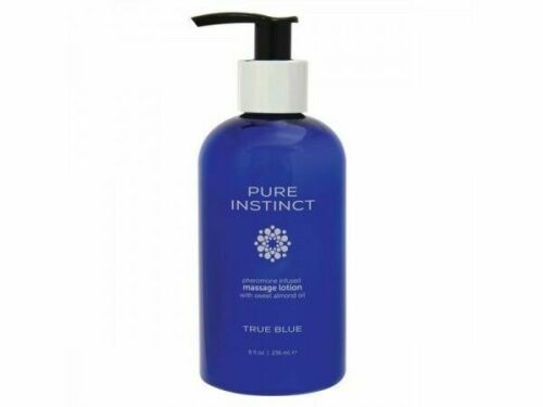 Pure Instinct Pheromone Infused Massage Lotion W/Sweet Almond Oil True Blue 8 fl Oz - xtantric.ca