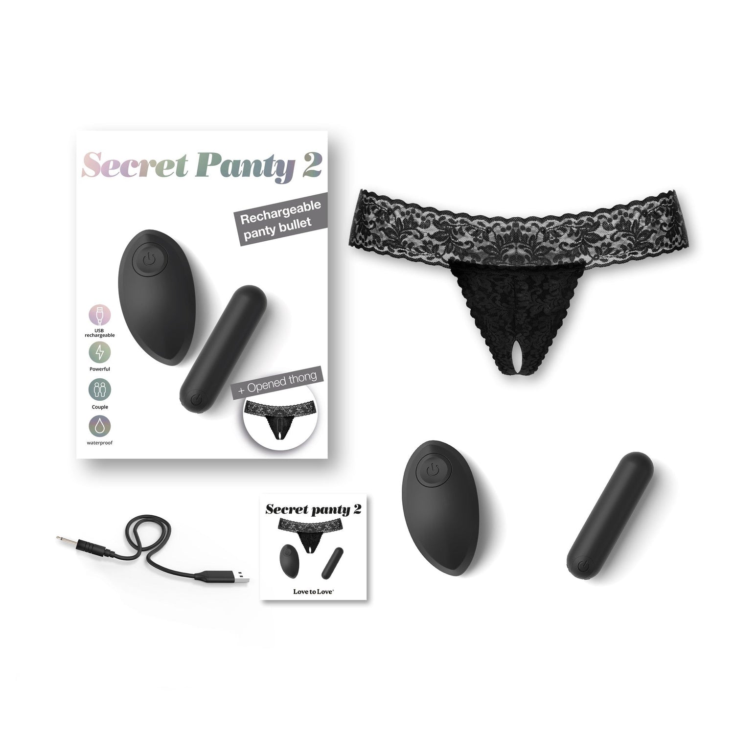 SECRET PANTY 2 - BLACK ONYX - xtantric.ca