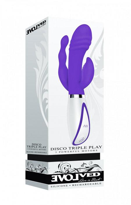 Evolved Novelties Disco Triple Play Vibrator - xtantric.ca