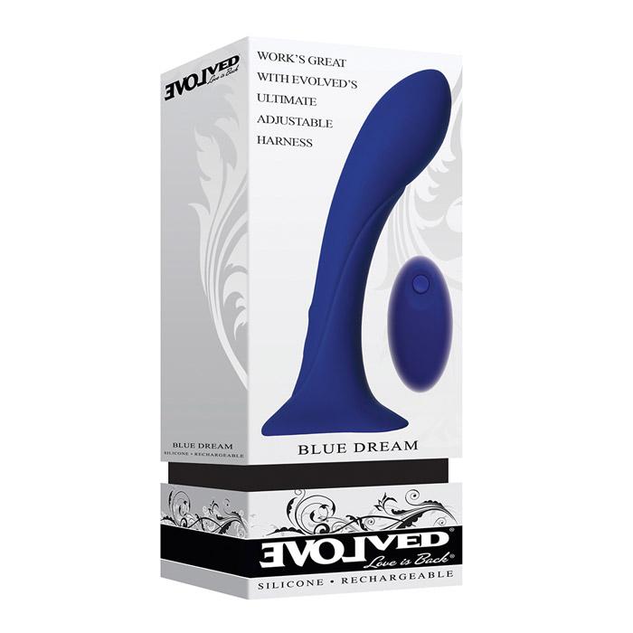 Evolved Novelties Blue Dream Dildo with Remote Control - xtantric.ca