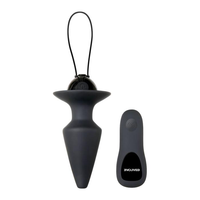 Evolved Novelties Plug & Play Butt Plug Vibrator With Remote Control - xtantric.ca