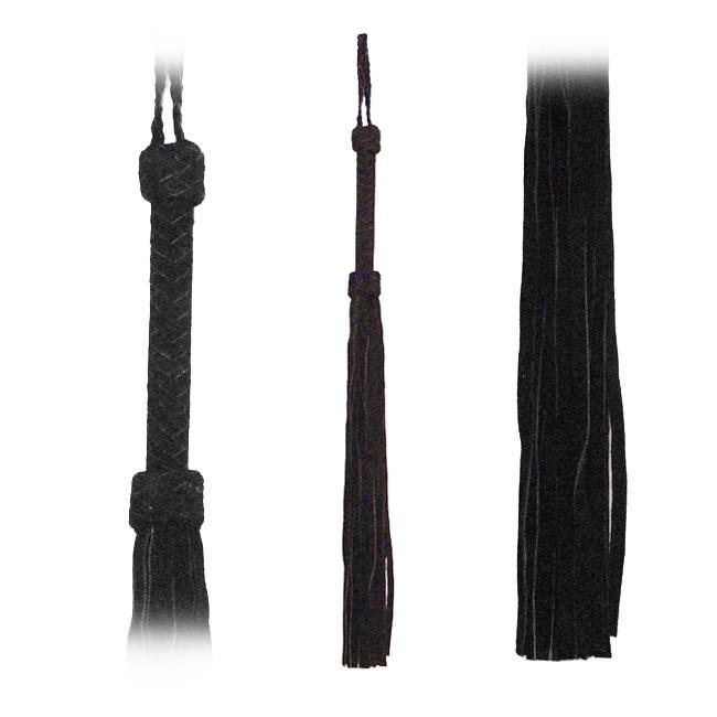 Flogger Black Suede Tails 30in - xtantric.ca