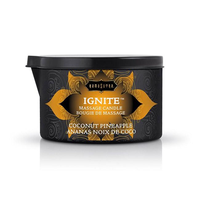 Ignite Massage Oil Candle Coconut Pineapple - xtantric.ca