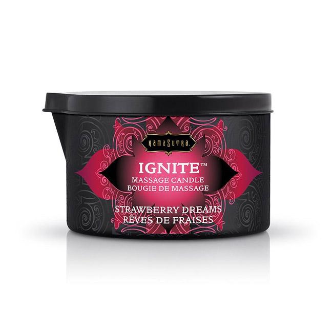 Ignite Massage Oil Candle Strawberry Dreams - xtantric.ca