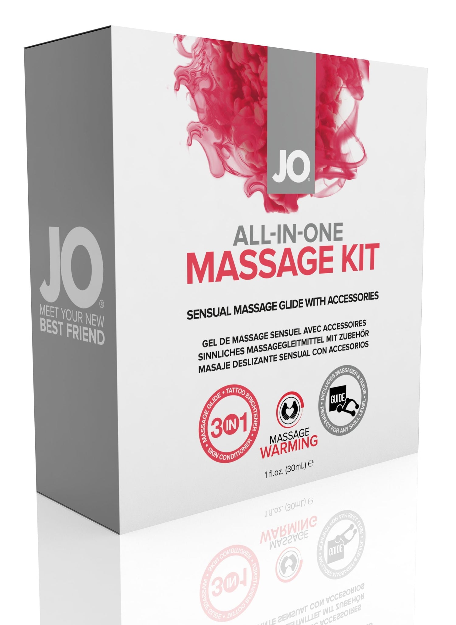 JO All-In-One Massage Glide Kit  - Warming - Gift Set 1 floz / 30 mL - xtantric.ca