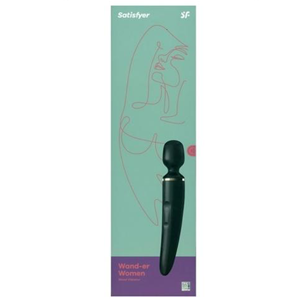 Satisfyer Wand-er Women - Black/Gold - xtantric.ca