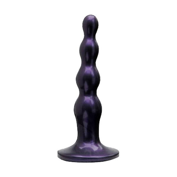 Tantus Silicone Ripple Small Silicone Butt Plug Midnight Purple - xtantric.ca