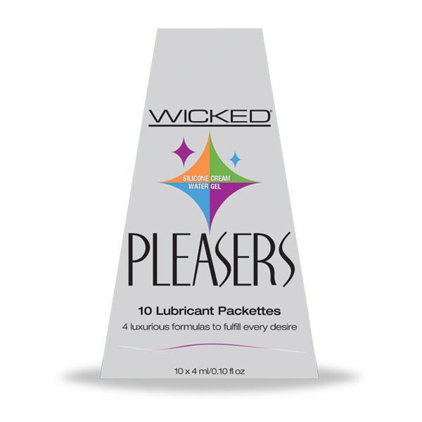 Wicked Pleasers - 10 Lubricant Packs 0.10 oz - xtantric.ca