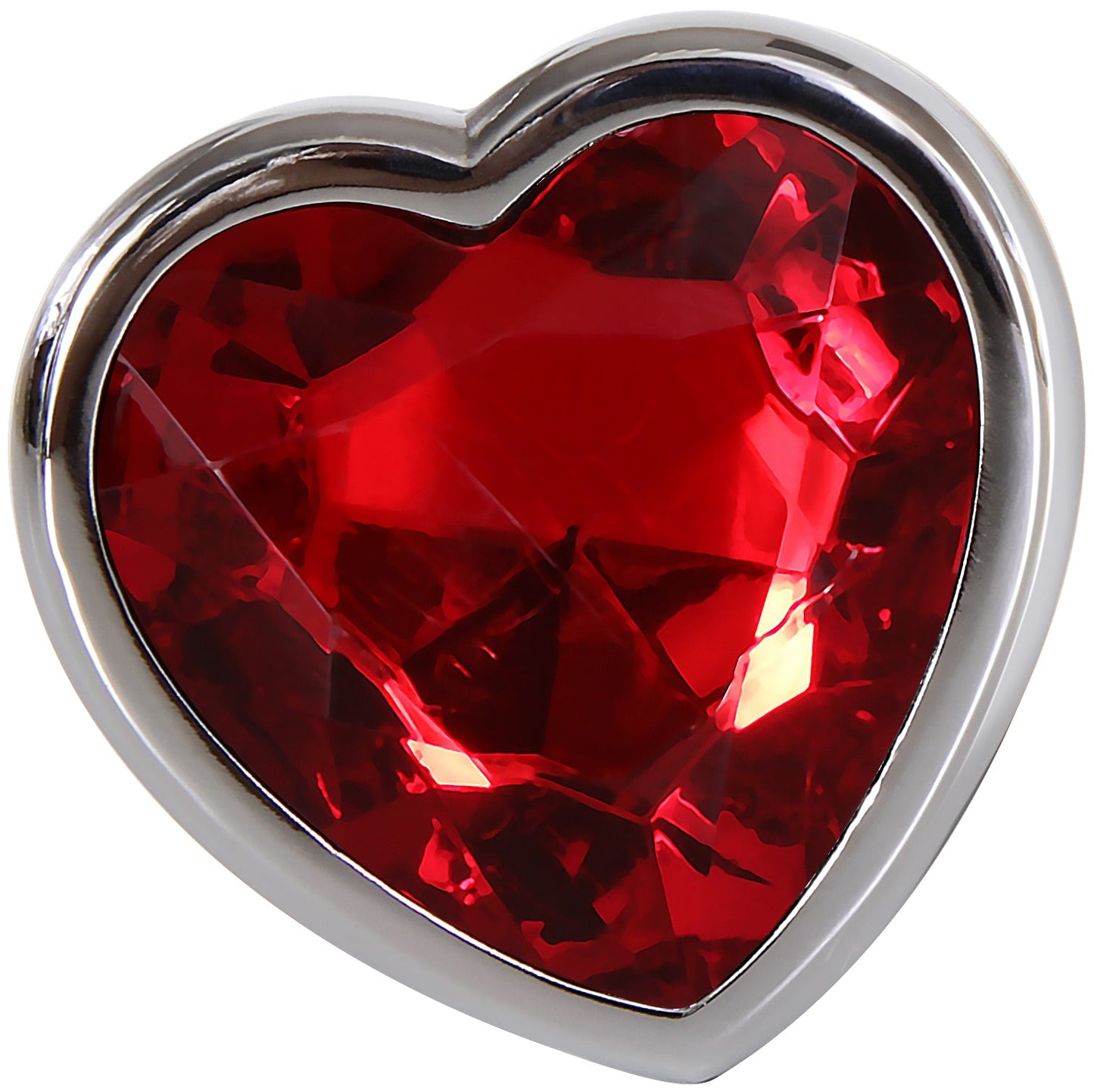 Adam & Eve Large Red Heart Gem Anal Plug - xtantric.ca