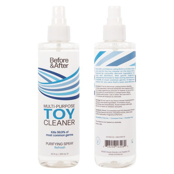 Spray Toy Cleaner Refresh 8.5oz | 250mL - xtantric.ca