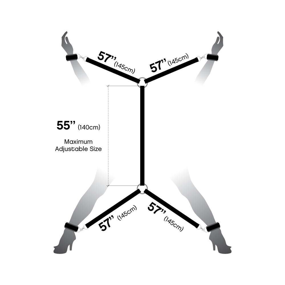 BR1 UNDER THE BED RESTRAI - BLACK - xtantric.ca