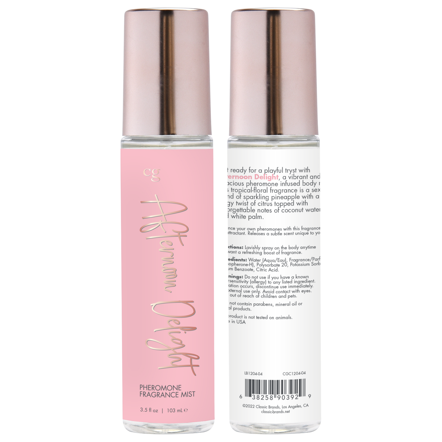 AFTERNOON DELIGHT Fragrance Body Mist with Pheromones - xtantric.ca