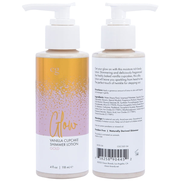 GLOW Gold Shimmer Lotion - Gold 4oz | 118mL - xtantric.ca