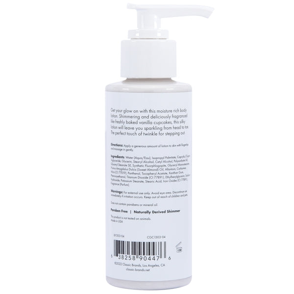 GLOW Silver Shimmer Lotion - Silver 4oz | 118mL - xtantric.ca