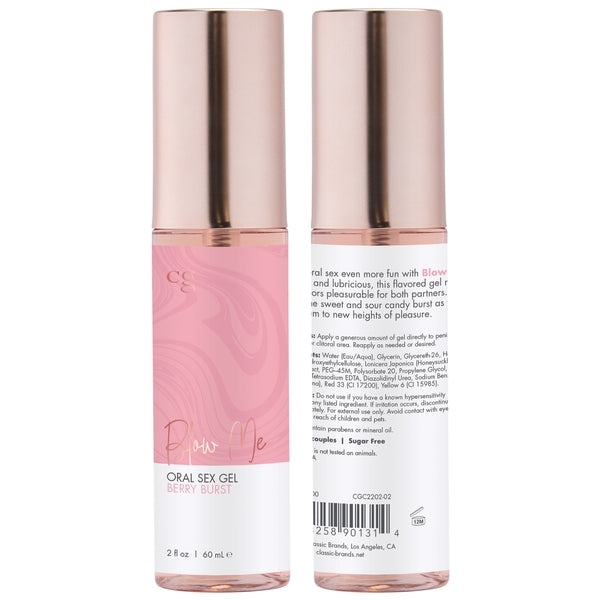 BLOW ME Oral Sex Gel - Berry Burst 2oz | 60 mL - xtantric.ca