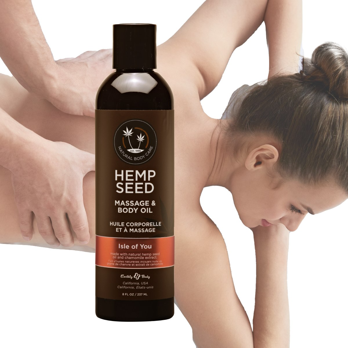 Hemp Seed Massage & Body Oil Isle of You 8 fl oz / 237 ml - xtantric.ca