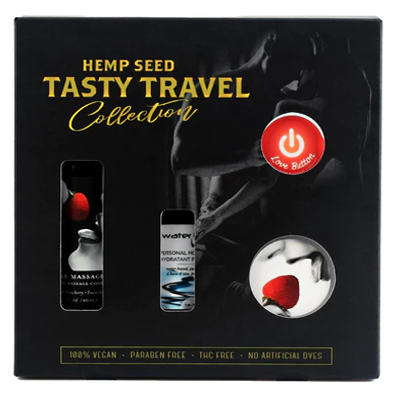 Tasty Travel Gift Set (2 oz, Strawberry Scent) - xtantric.ca