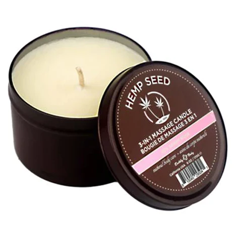 3-in-1 Massage Candle Zen Berry Rose 6 oz / 170 g - xtantric.ca