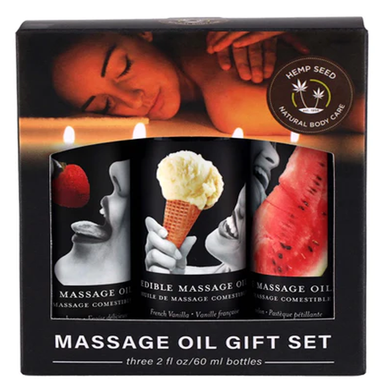 Edible Massage Oil Gift Set: Original 2 fl oz / 60 ml - xtantric.ca