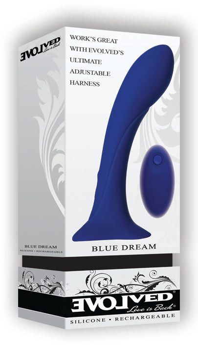 Evolved Novelties Blue Dream Dildo with Remote Control - xtantric.ca