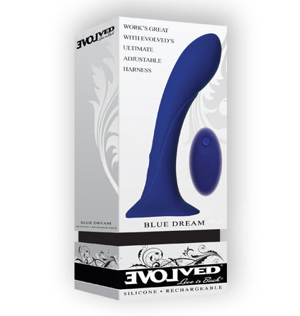 Evolved Novelties Blue Dream Dildo with Remote Control - xtantric.ca