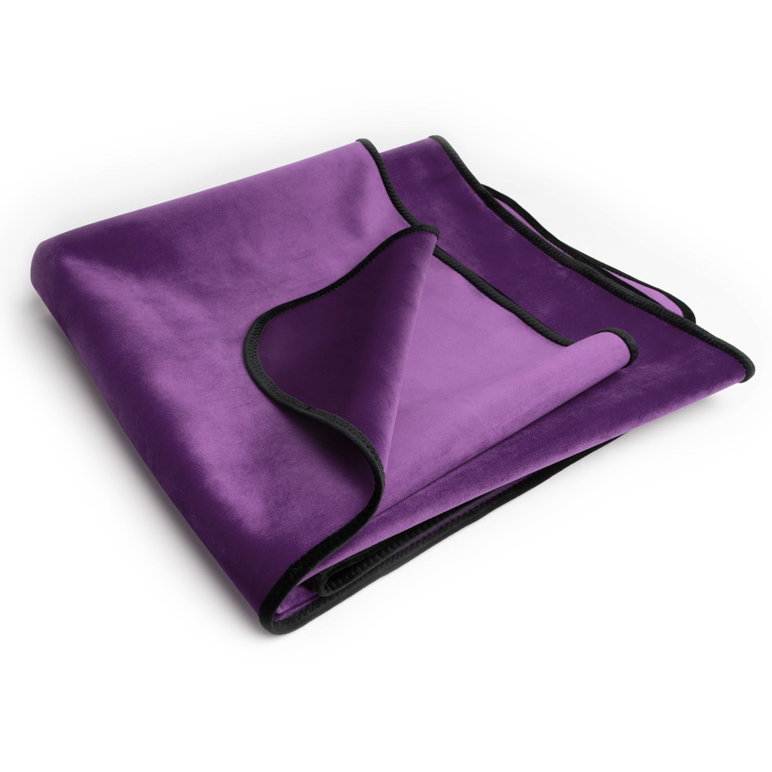 Fascinator Throw Aubergine  Microvelvet - Mini - xtantric.ca