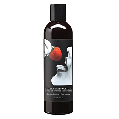 Edible Massage Oil Strawberry  8 fl oz / 237 ml - xtantric.ca