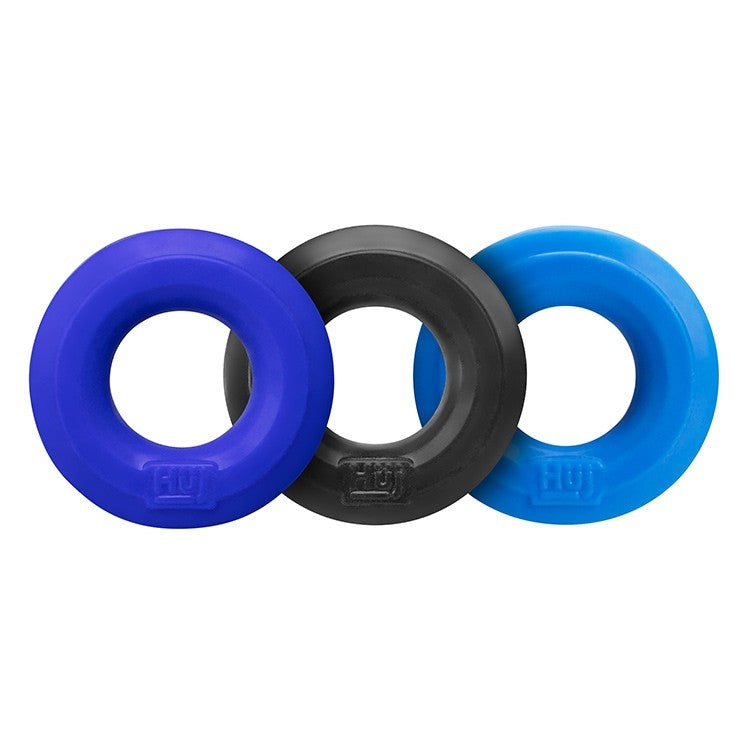 HUJ3 c-ring 3-pack,  COBALT MULTI - Tar/Cobalt/Aqua - xtantric.ca