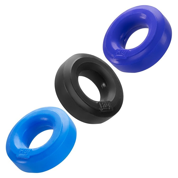 HUJ3 c-ring 3-pack,  COBALT MULTI - Tar/Cobalt/Aqua - xtantric.ca