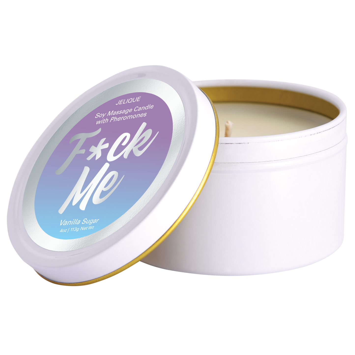 SOY MASSAGE CANDLE F*CK ME VANILLA SUGAR 4 FL OZ - xtantric.ca