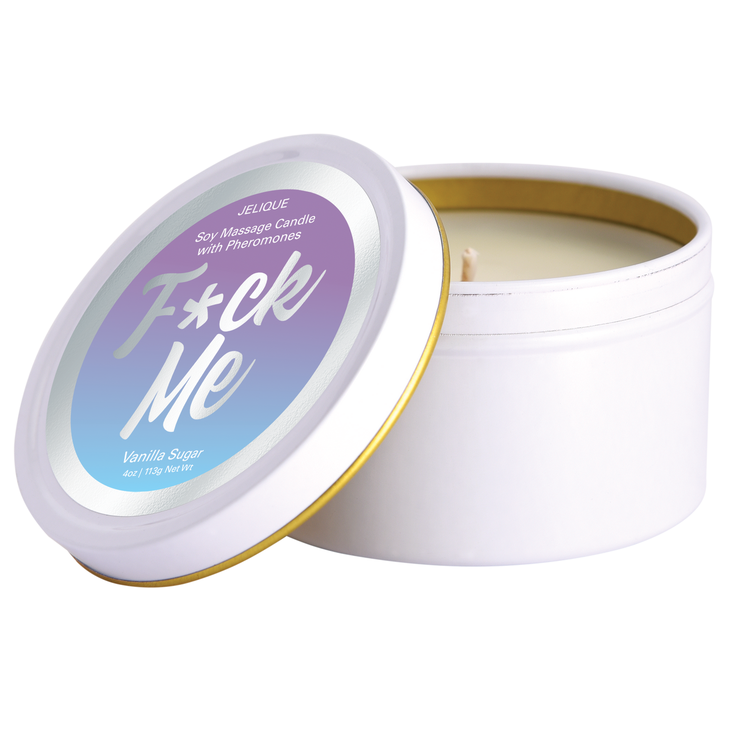 SOY MASSAGE CANDLE F*CK ME VANILLA SUGAR 4 FL OZ - xtantric.ca