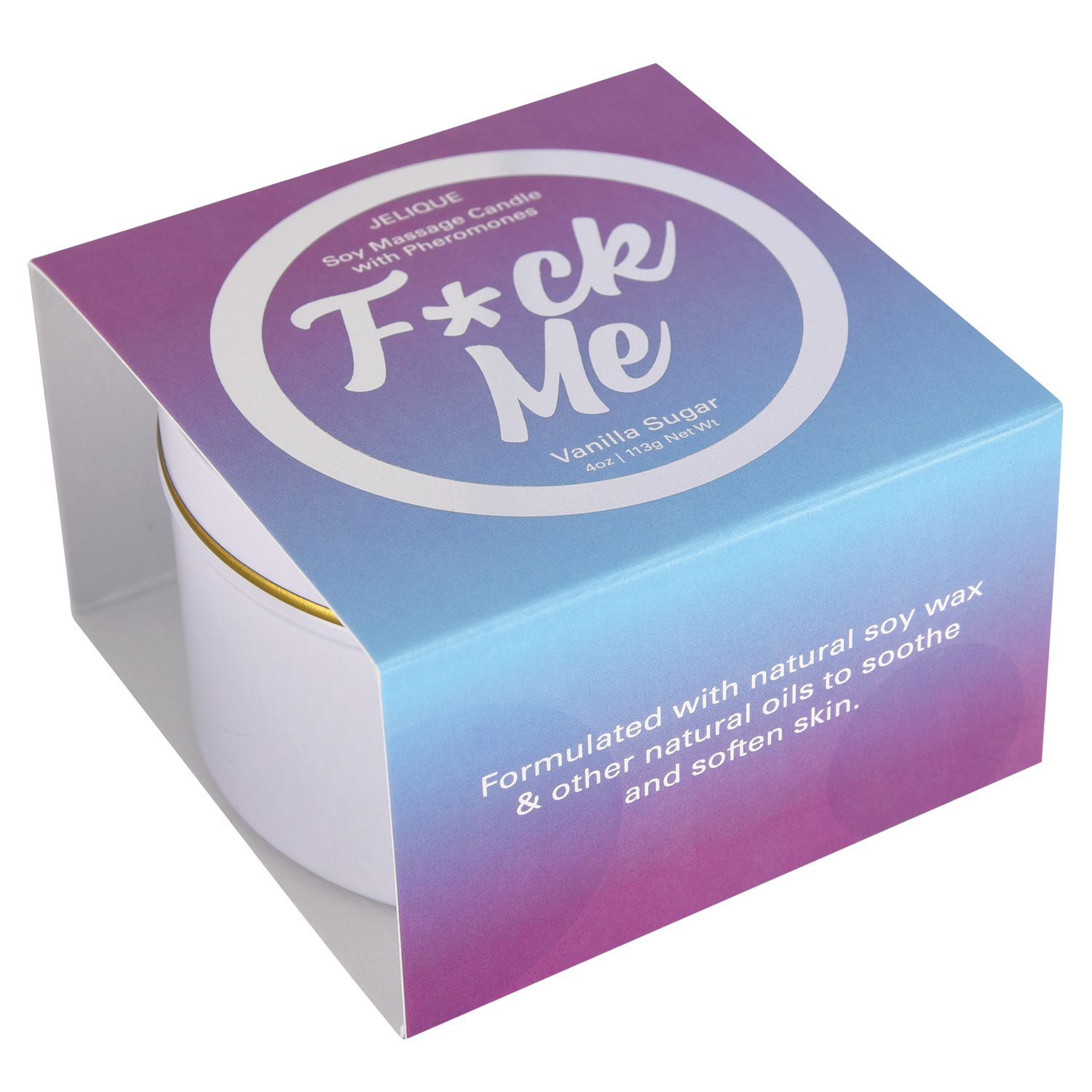 SOY MASSAGE CANDLE F*CK ME VANILLA SUGAR 4 FL OZ - xtantric.ca