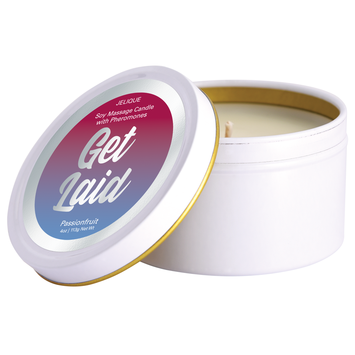 MOOD CANDLES Get Laid - Pheromone Massage Candle Passion Fruit 4oz | 113g - xtantric.ca