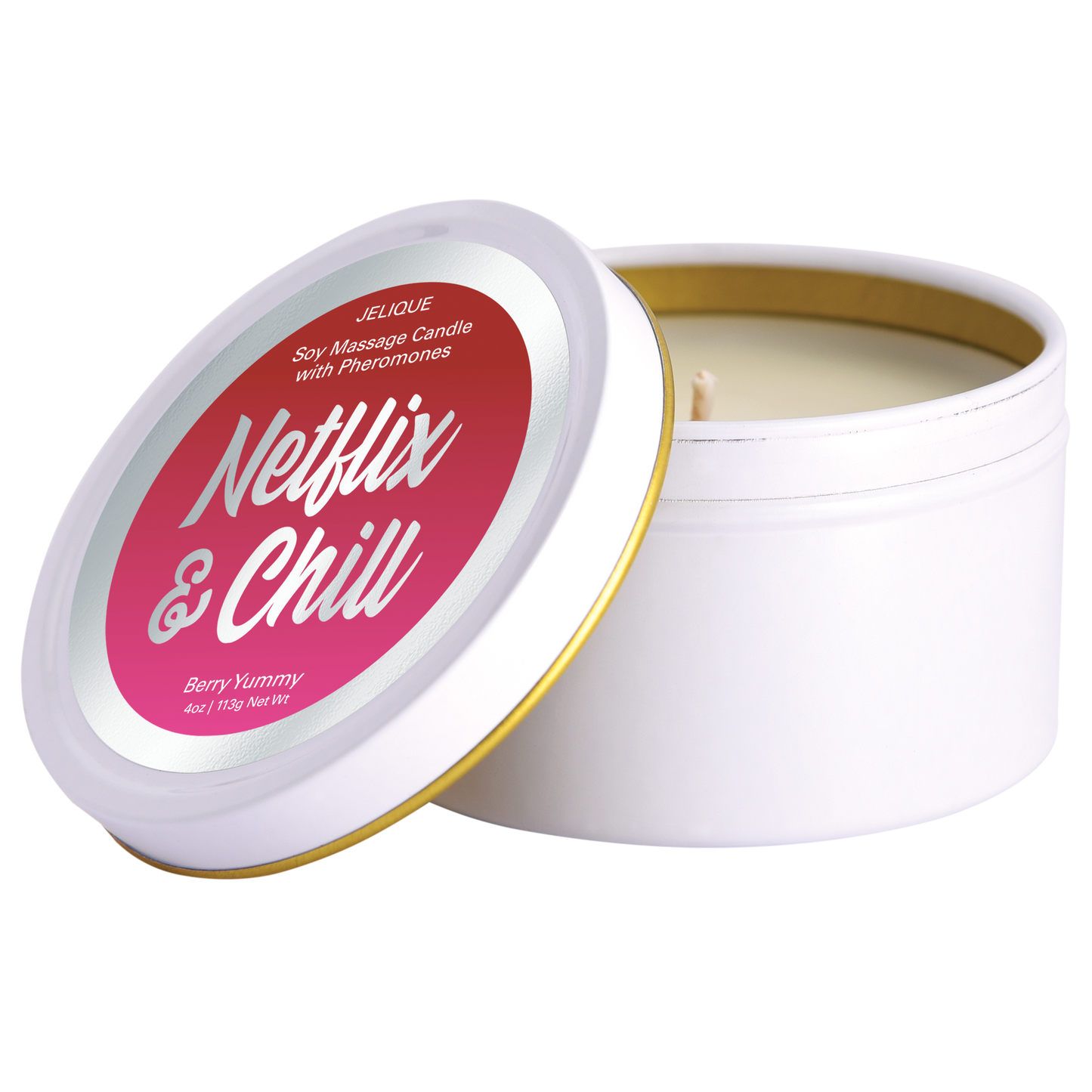 MOOD CANDLES Netflix & Chill - Pheromone Massage Candle Berry Yummy 4oz | 113g - xtantric.ca