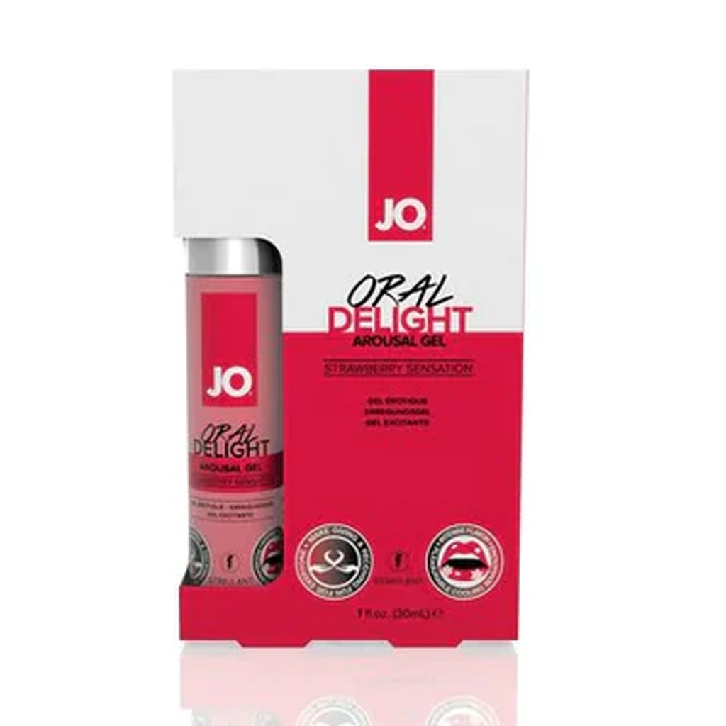 JO Oral Delight  - Strawberry - Stimulant 1 floz / 30 mL - xtantric.ca