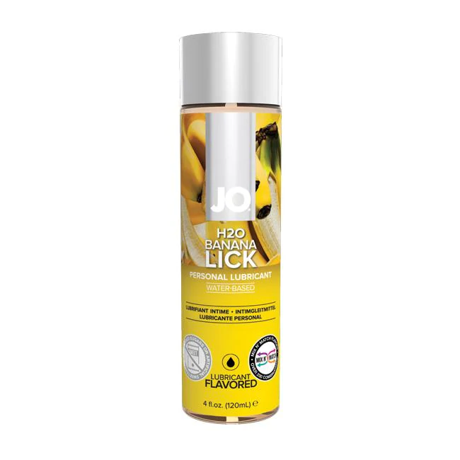 JO H2O Flavoured Lubricant Banana 4oz - xtantric.ca