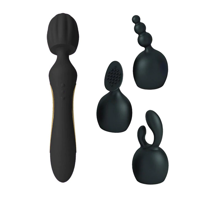 Kama Sutra Vibe Bhangra Wand Massager Black - xtantric.ca