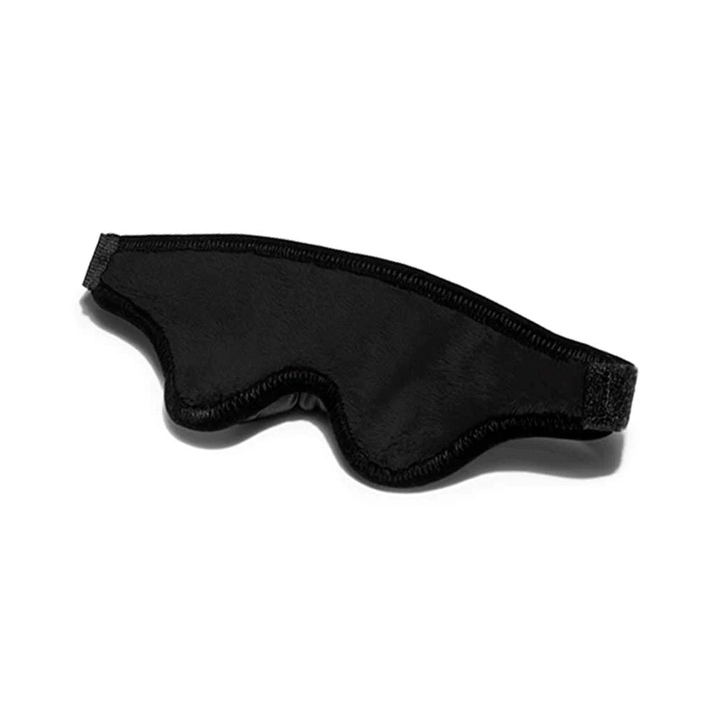 Black Label Loveblind Plush Blindfold Black Microfiber - xtantric.ca