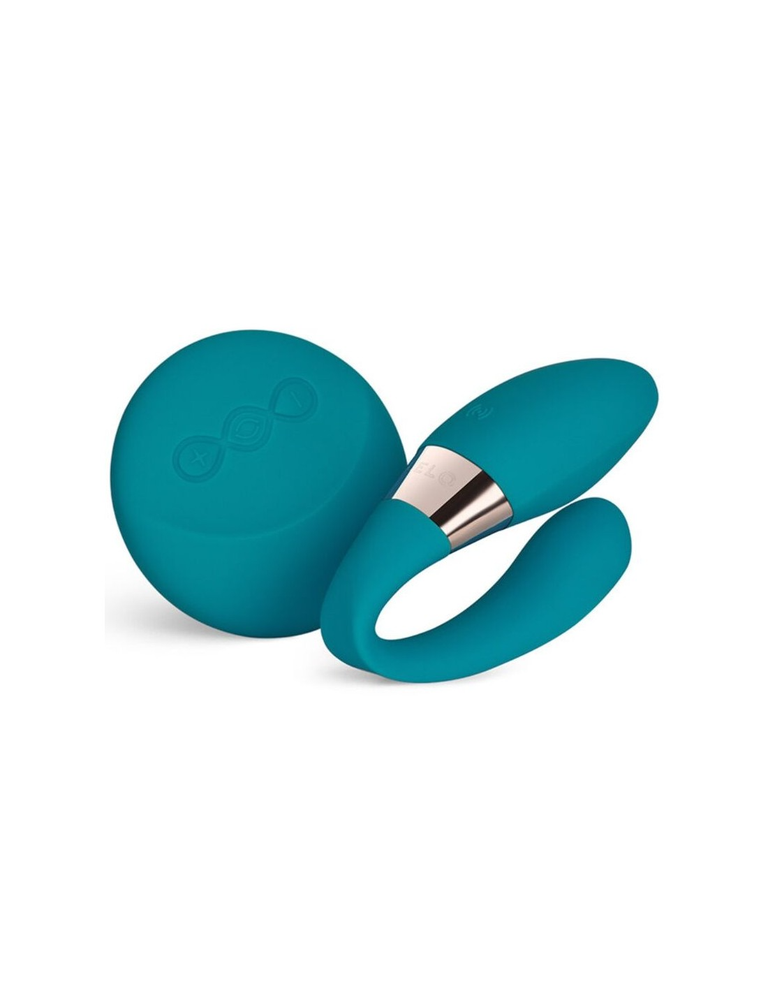 TIANI DUO Vibrating Couples Massager, Ocean Blue - xtantric.ca