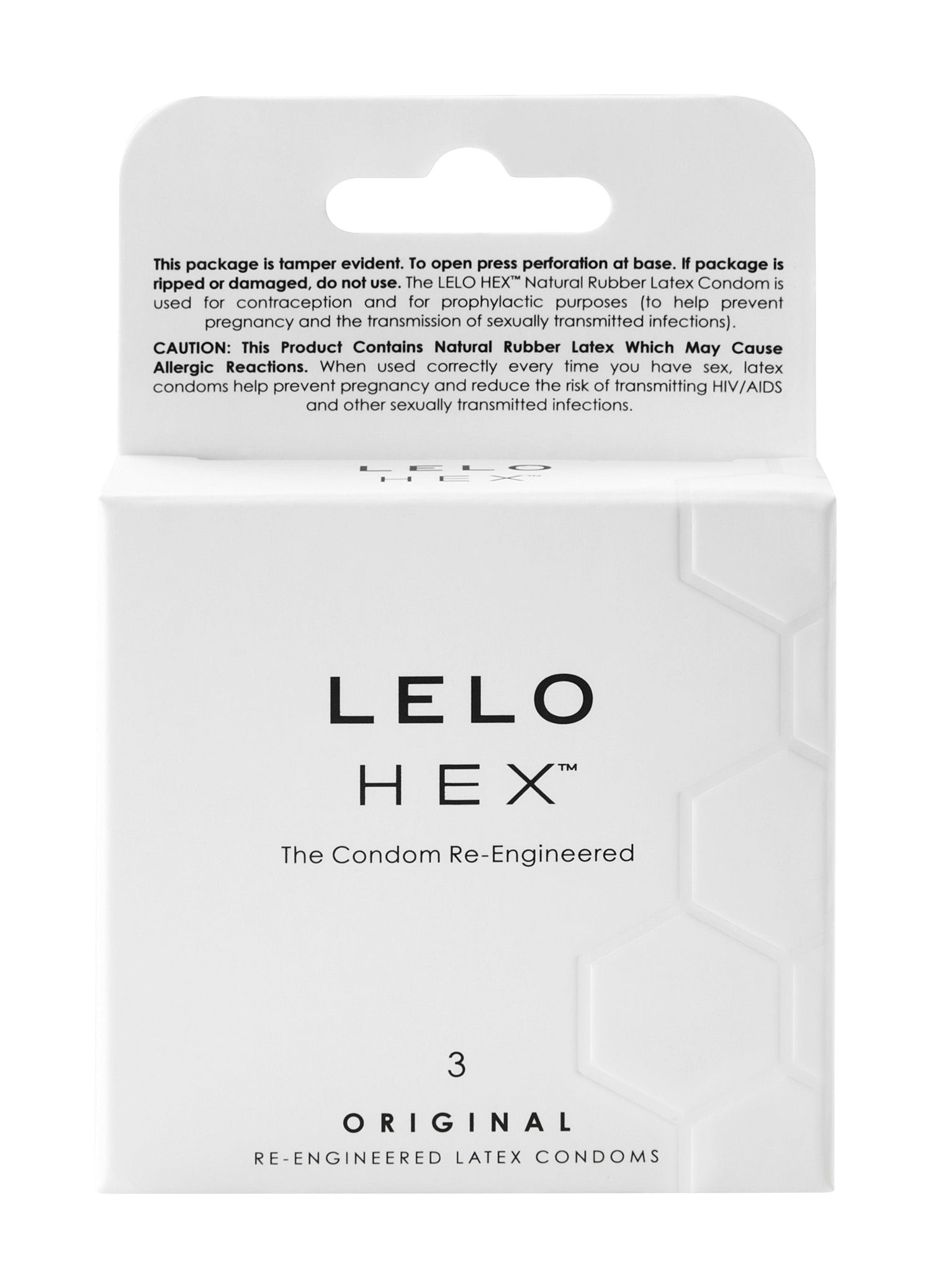 HEX Original Condoms, 3 Pack - xtantric.ca