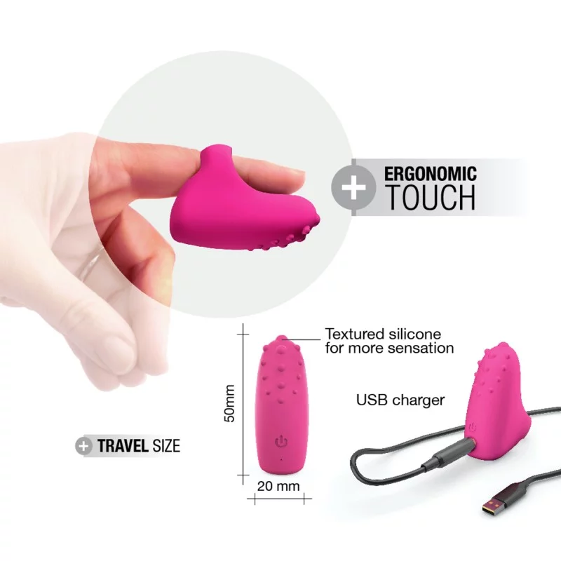 MAGIC FINGER RECHARGEABLE - PINK - xtantric.ca