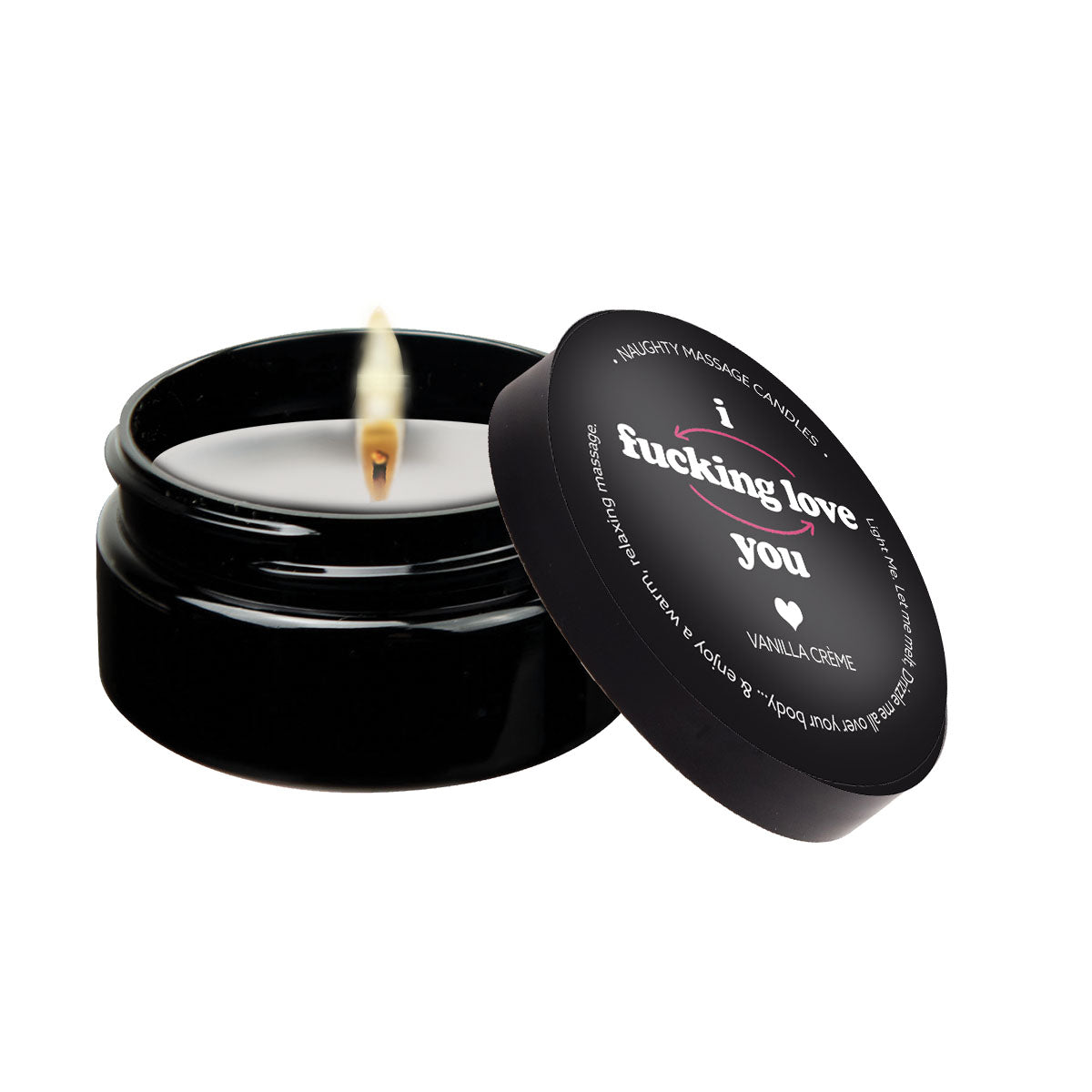 I F*cking Love You - Naughty Mini Massage Candle - xtantric.ca